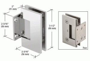 Wall Mount Short Back Plate Hinges 